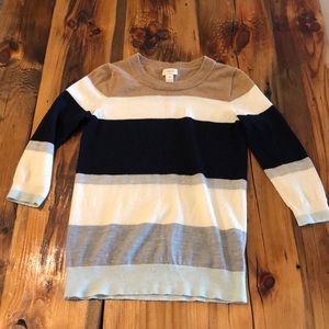 J. Crew Colorblock Teddy Sweater